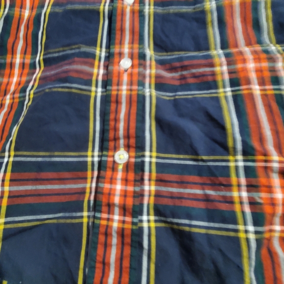 J. CREW CREWCUTS Kid’s Relaxed Fit Stewart Plaid  Holiday Shirt sz 8 - Picture 4 of 7
